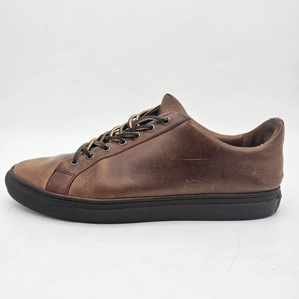 Thursday Boots Premier Low Top Shoes Mens 11 Brown Leather Lace Up Minimalist